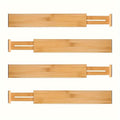 Bamboo Drawer Organizers – 8PCS Adjustable Divider Set