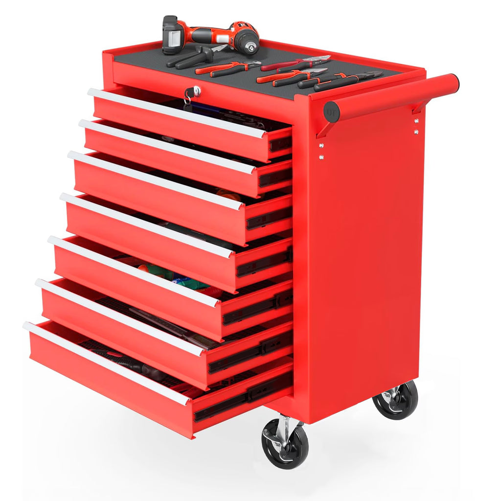 7-Drawer Tool Box on Wheels – Heavy-Duty Storage Cart