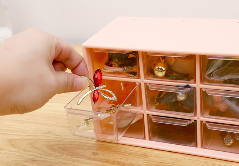 Clear Desk Organizer Box – Simple Storage for Office Items