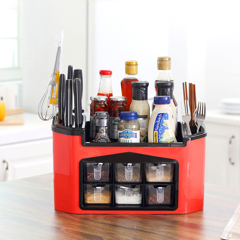 Multifunctional organize kitchen plastic shelf