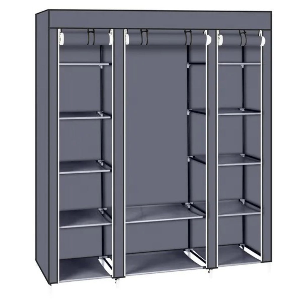 69 Portable Clothes Closet Wardrobe Storage Organizer With Non