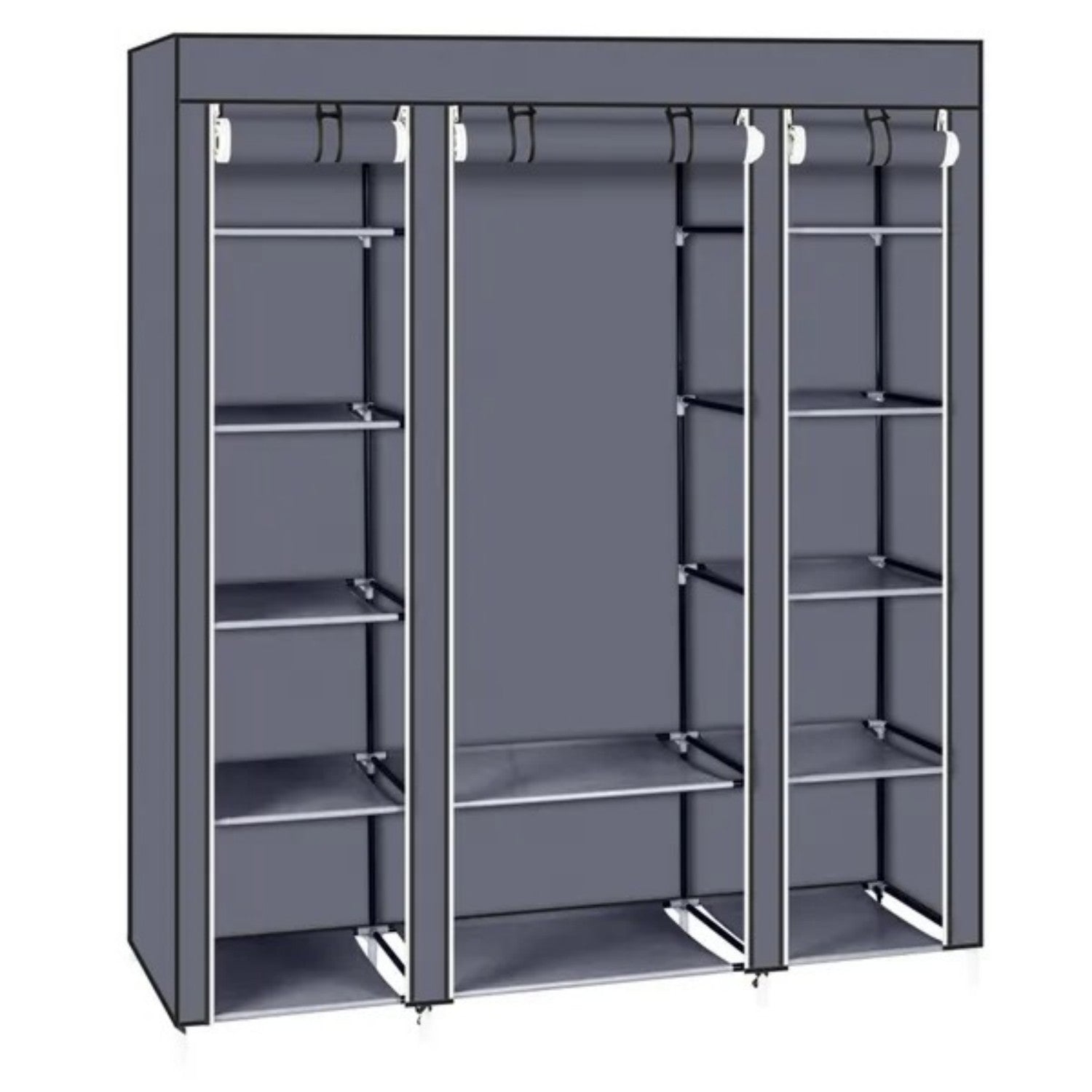 69 Portable Clothes Closet Wardrobe Storage Organizer With Non