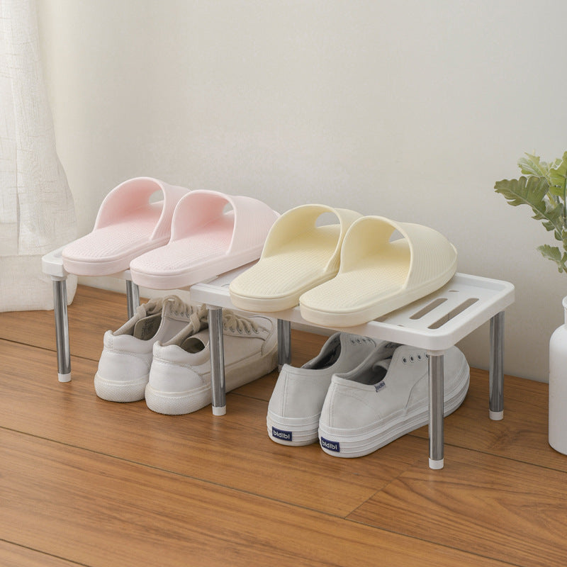 Telescopic cabinet layered shelf organizer