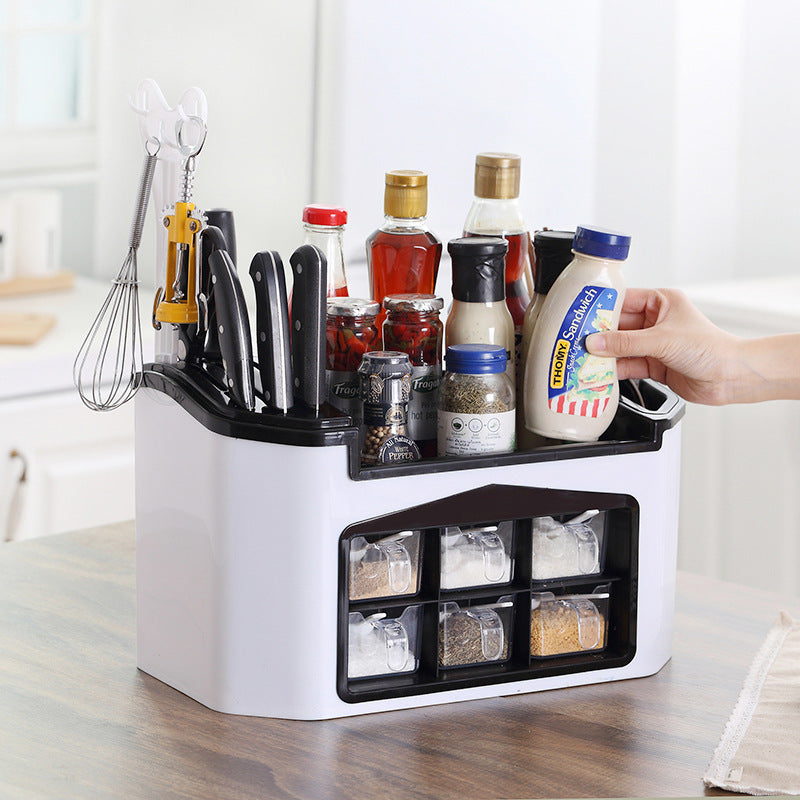 Multifunctional organize kitchen plastic shelf