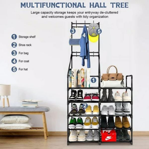 5-layer Shoe Rack, Shoe Storage Organizer