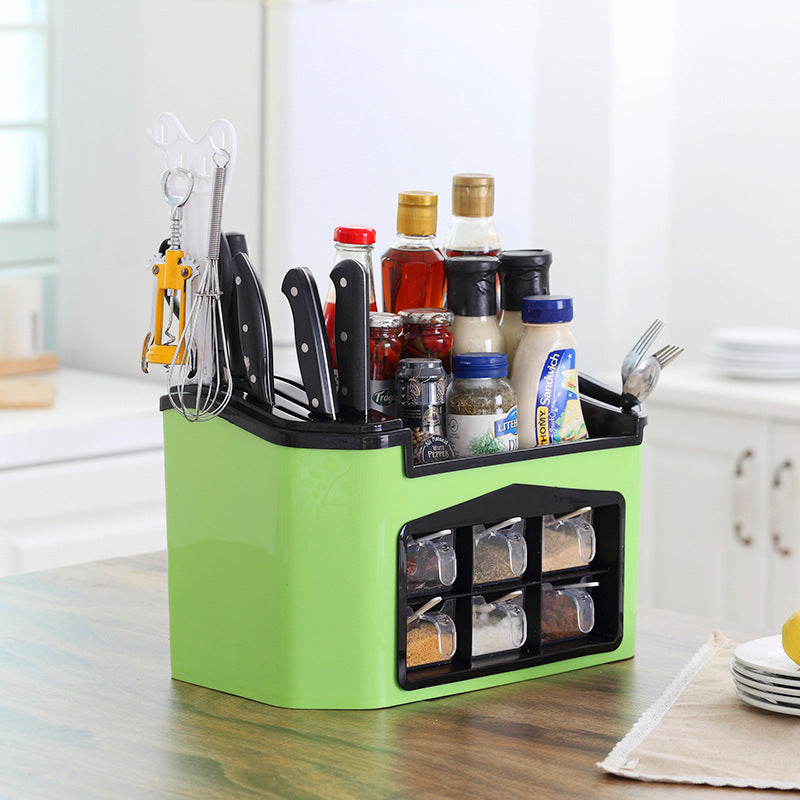 Multifunctional organize kitchen plastic shelf