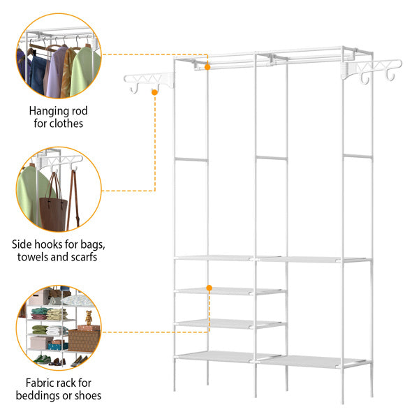 4-Layer Closet Organizer Shelf for a Neater Home