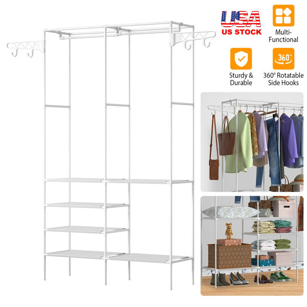 4-Layer Closet Organizer Shelf for a Neater Home