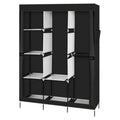 Modern Black Wardrobe Organizer for Clothes, Shoes & More
