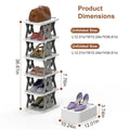 Vertical Shoe Rack – 6-Tier Foldable Space Saver